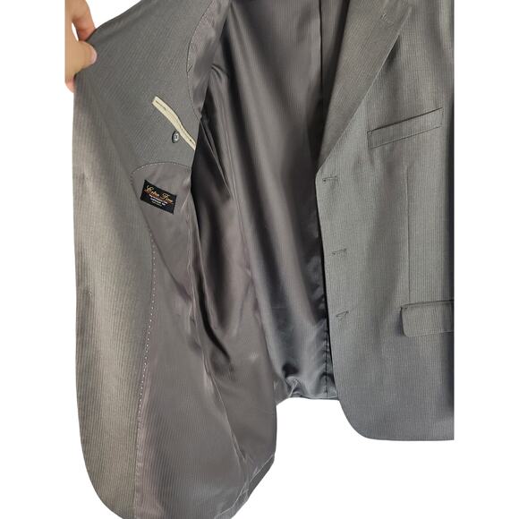 Cigliano Collezione Italy Gray Superior 100's Men's Blazer R44 W38 - Picture 4 of 8